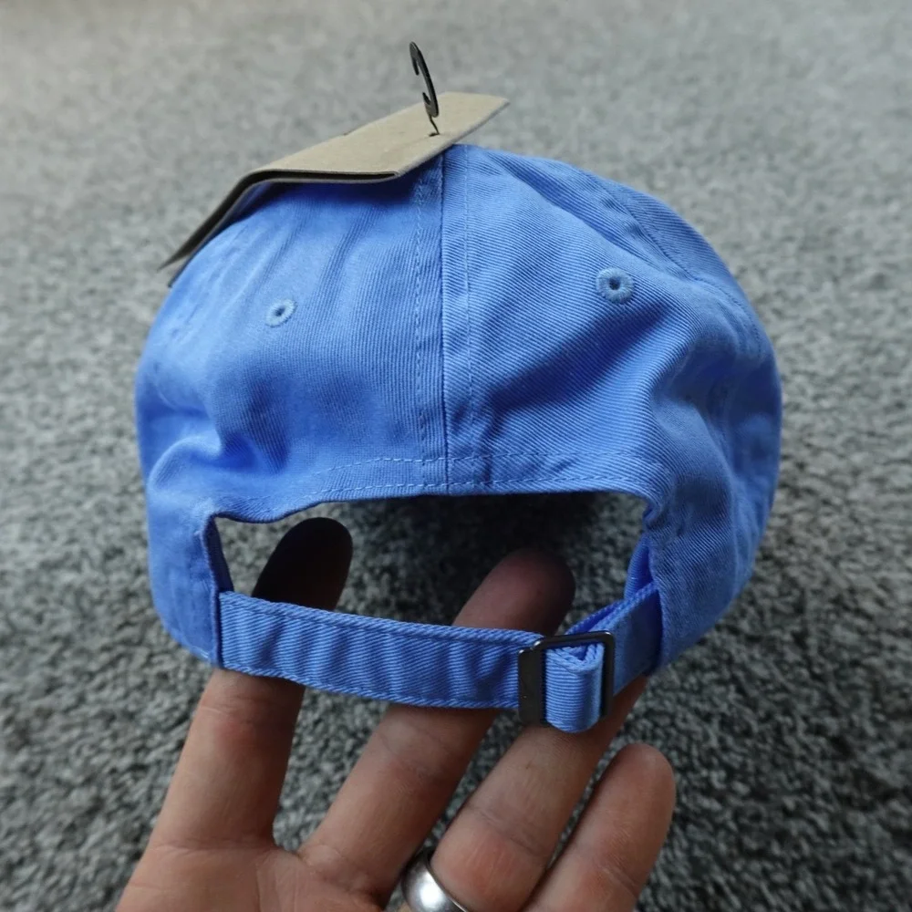 NEW Nike Hat Mens L Blue Adjustable Strap Back Club Swoosh Logo‎ Baseball Active